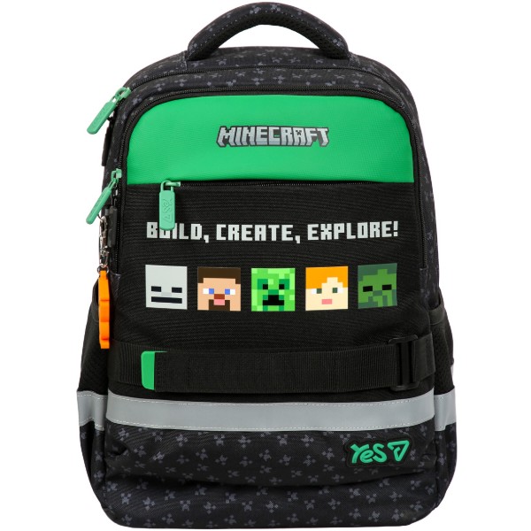 Фото - Рюкзак школьный YES S-52S Ergo Minecraft Reality (550274)